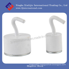 High Quality NdFeB Magnetic Hook/ White Coated Hooks